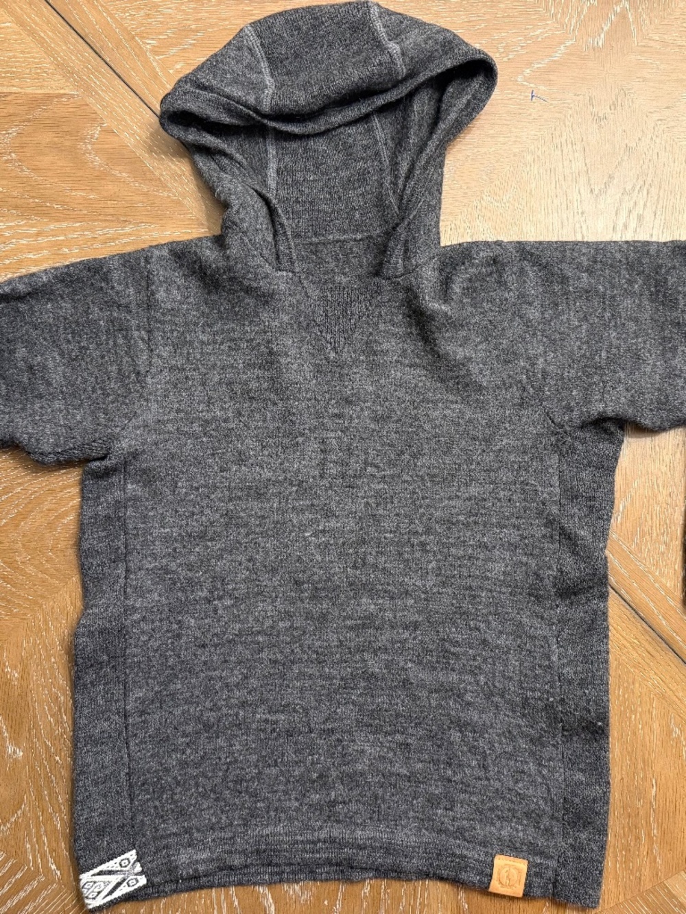 PAKA Alpaca Wool Blend Unisex Hoodie Made In Peru XS/S